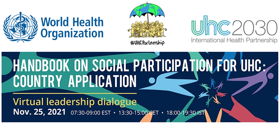WHO virtual leadership dialogue on social participation