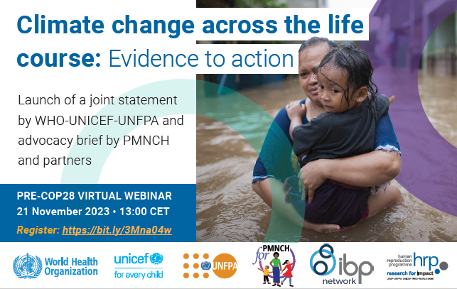 Climate change across the life course: Evidence to Action