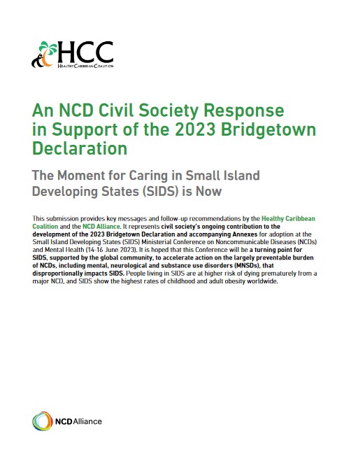 An NCD civil society response in support of the 2023 Bridgetown Declaration