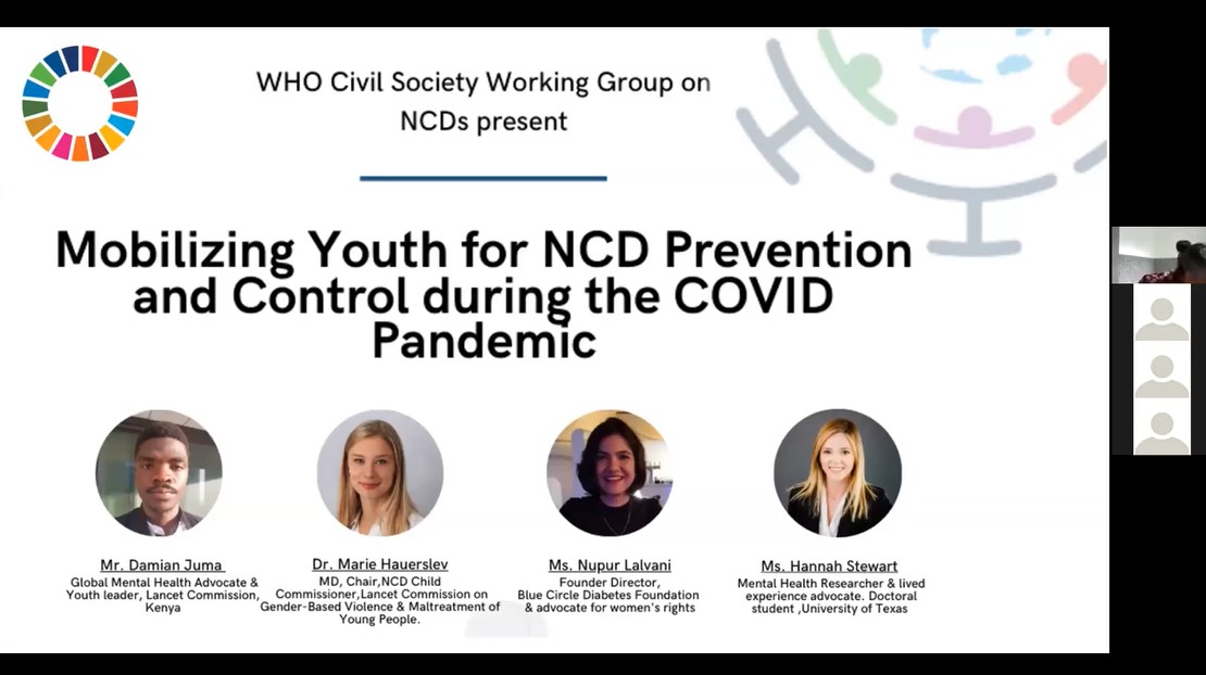 Webinar: Mobilizing Youth for NCD Prevention & Control during COVID-19