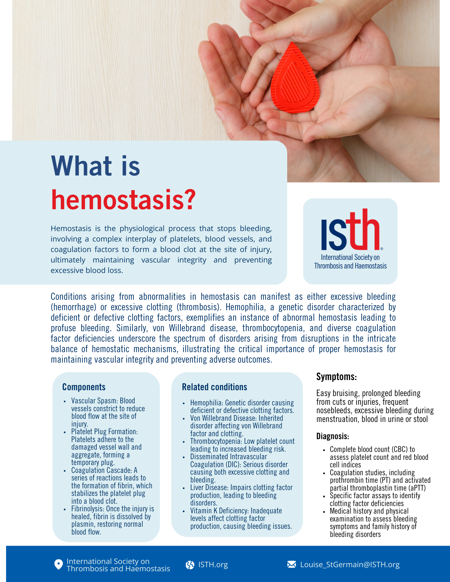 Fact sheet: What is hemostasis?