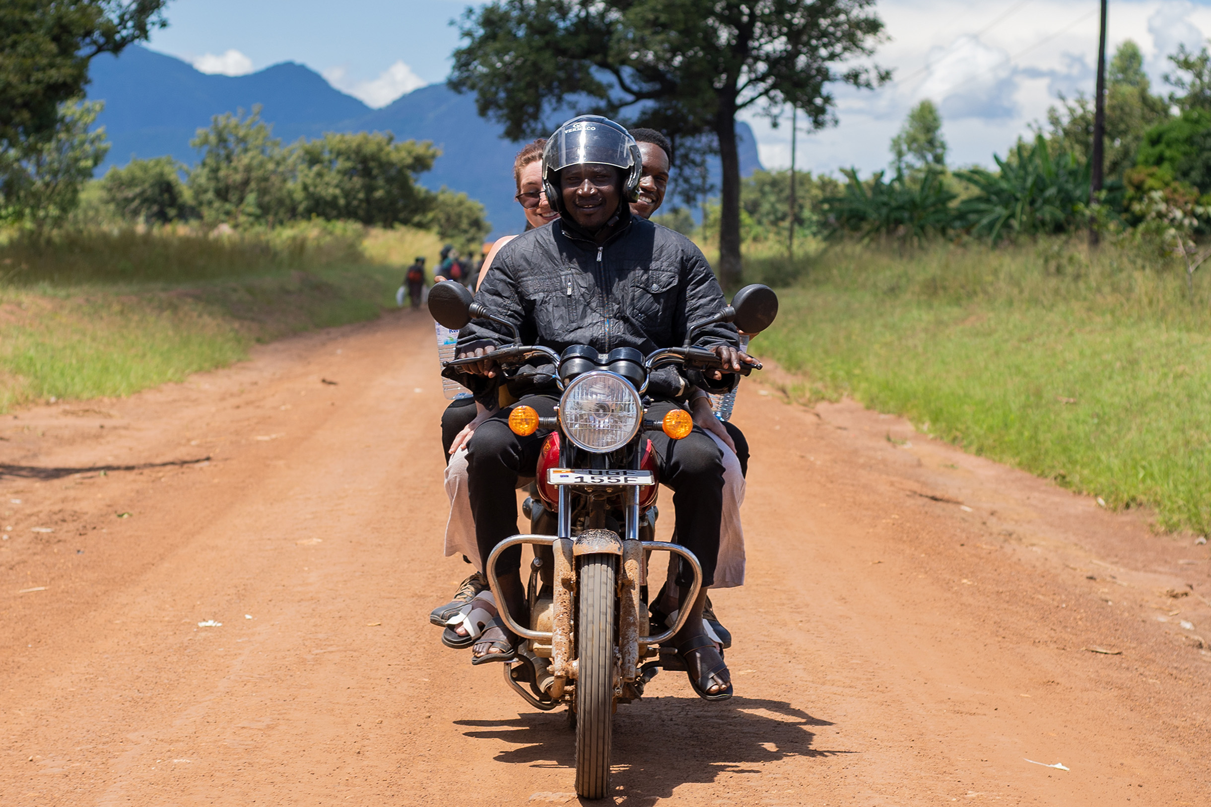 Finemind staff on the road to a community to assess mental health needs. Photo: finemind