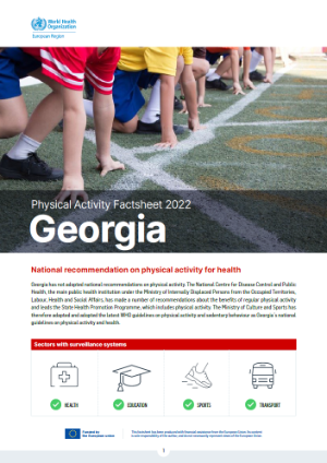 New WHO factsheet highlights Georgia’s multisectoral approach to improving physical activity