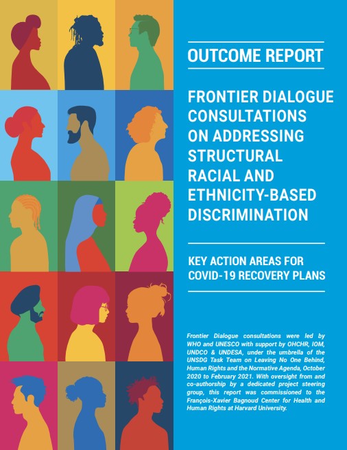 Frontier dialogue consultations on addressing structural racial and ethnicity-based discrimination – Key action areas for COVID-19 recovery plans