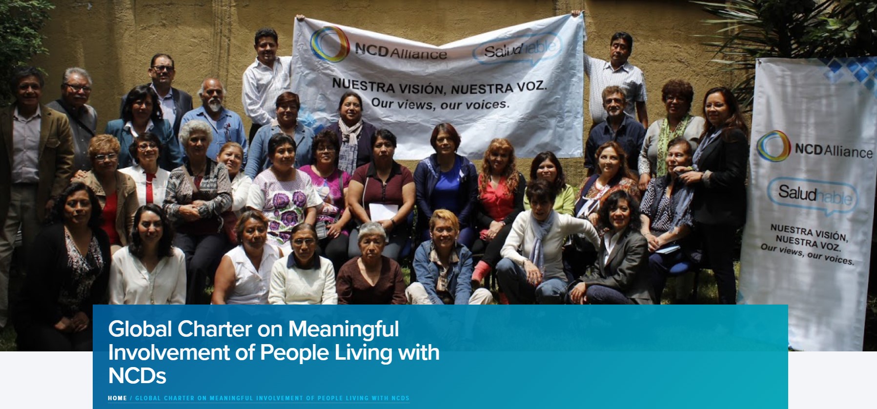 Global Charter on Meaningful Involvement of People Living with NCDs