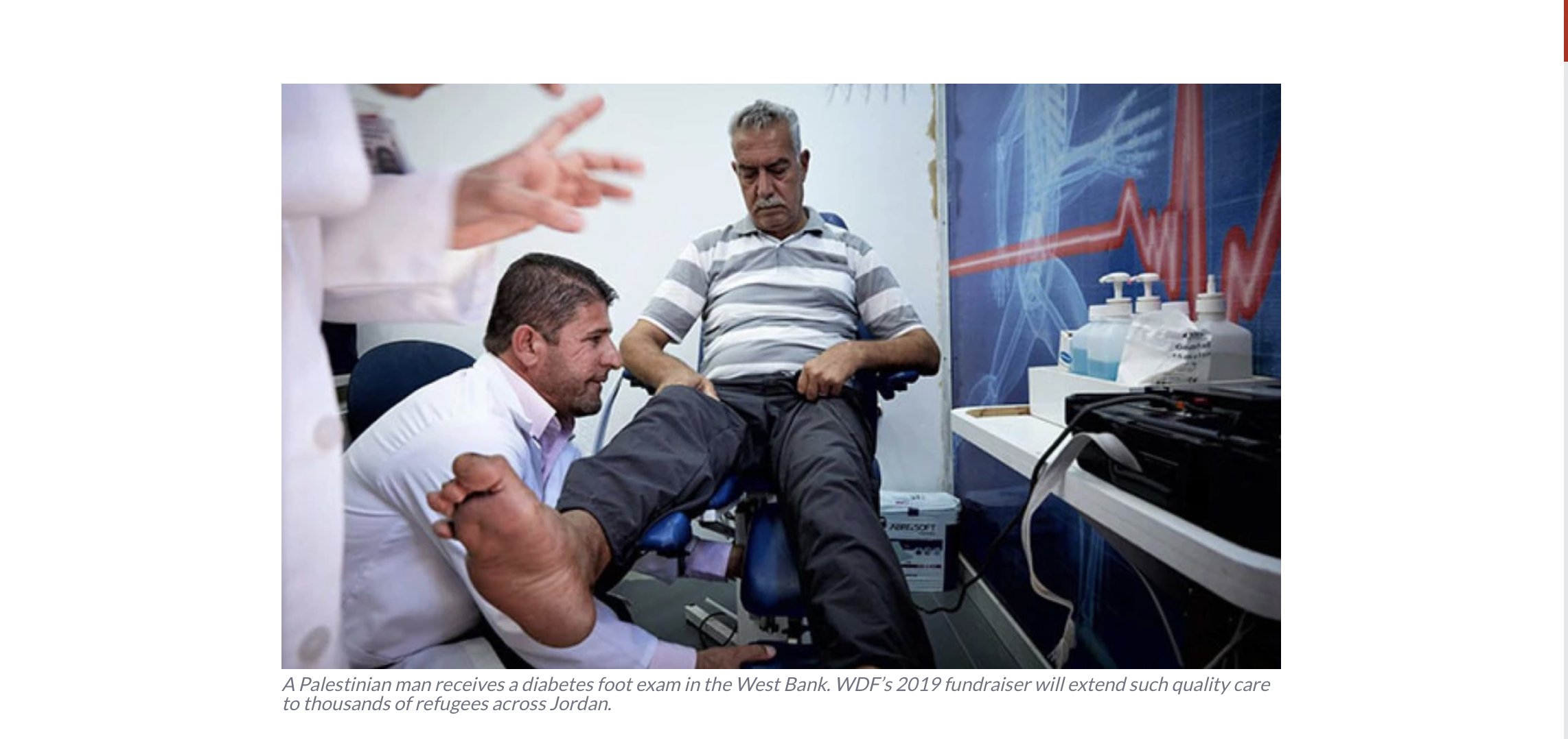Improving foot care for refugees