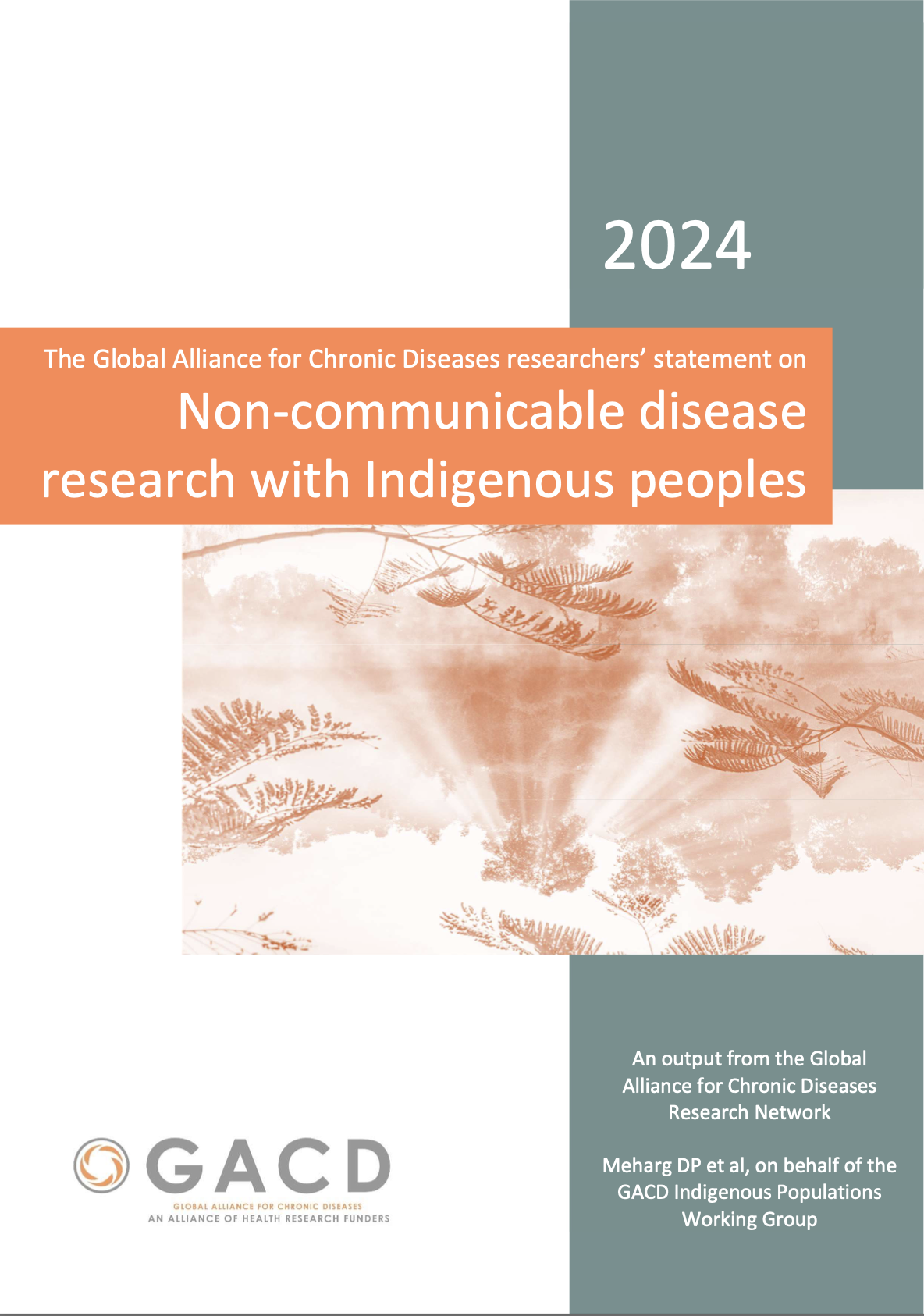  The Global Alliance for Chronic Diseases researchers’  statement on non-communicable disease research with  Indigenous peoples