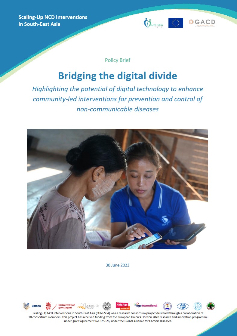Bridging the digital divide, highlighting the potential of digital technology to enhance community-led interventions for prevention and control of non-communicable diseases