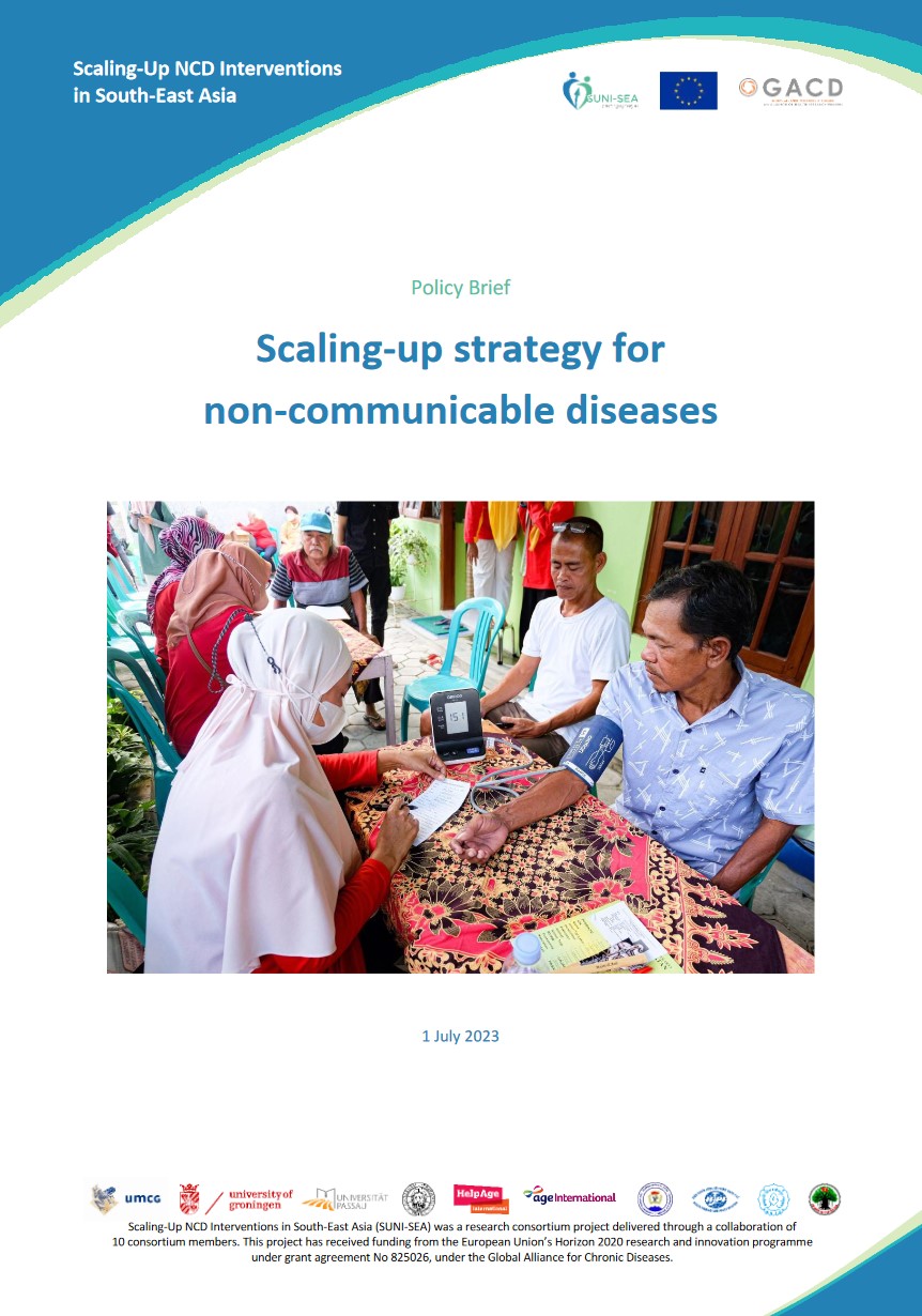 Scaling up strategy for non-communicable diseases prevention and control