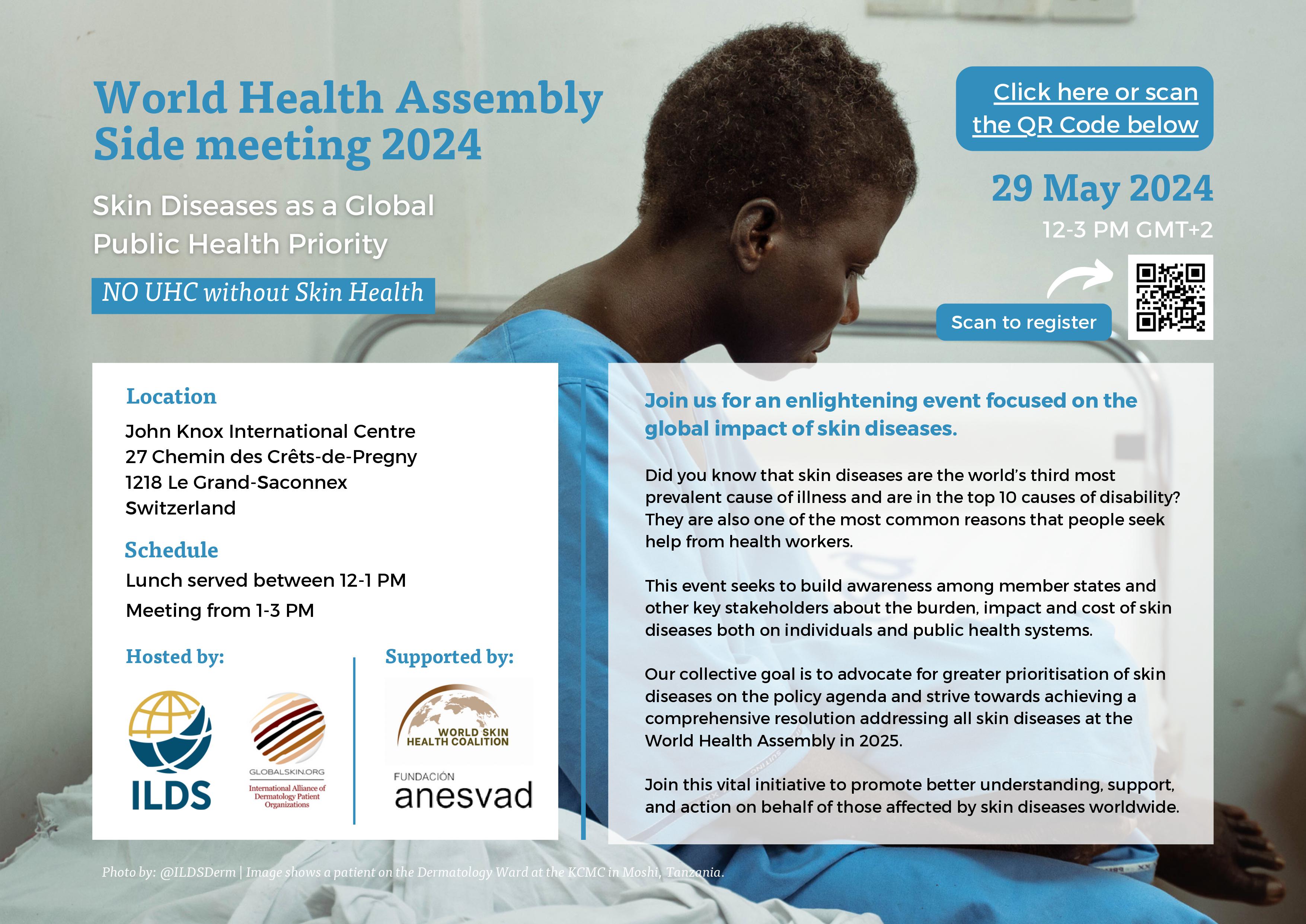 77TH World Health Assembly Side Meeting on Skin Disease - Skin Diseases as a Global Public Health Priority